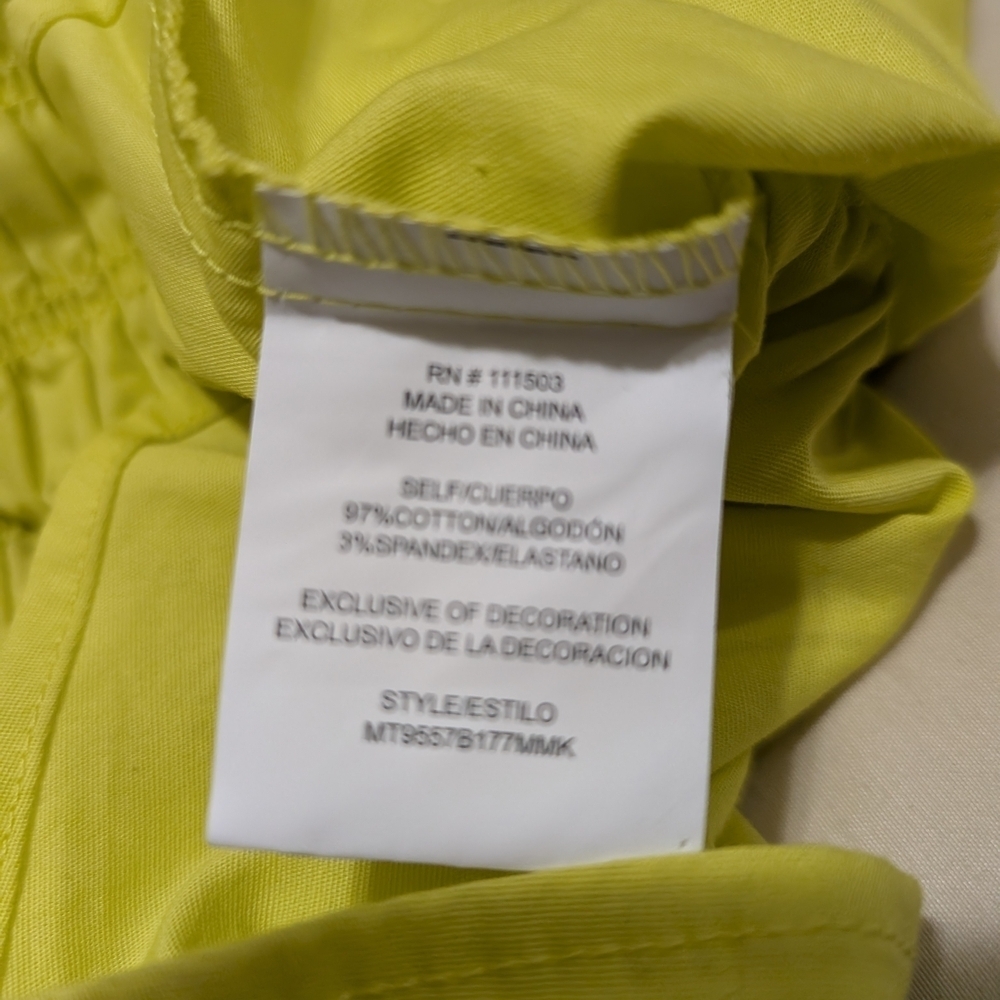 Meraki Neon Yellow Ruffle Sleeve Top - Picture 11 of 12